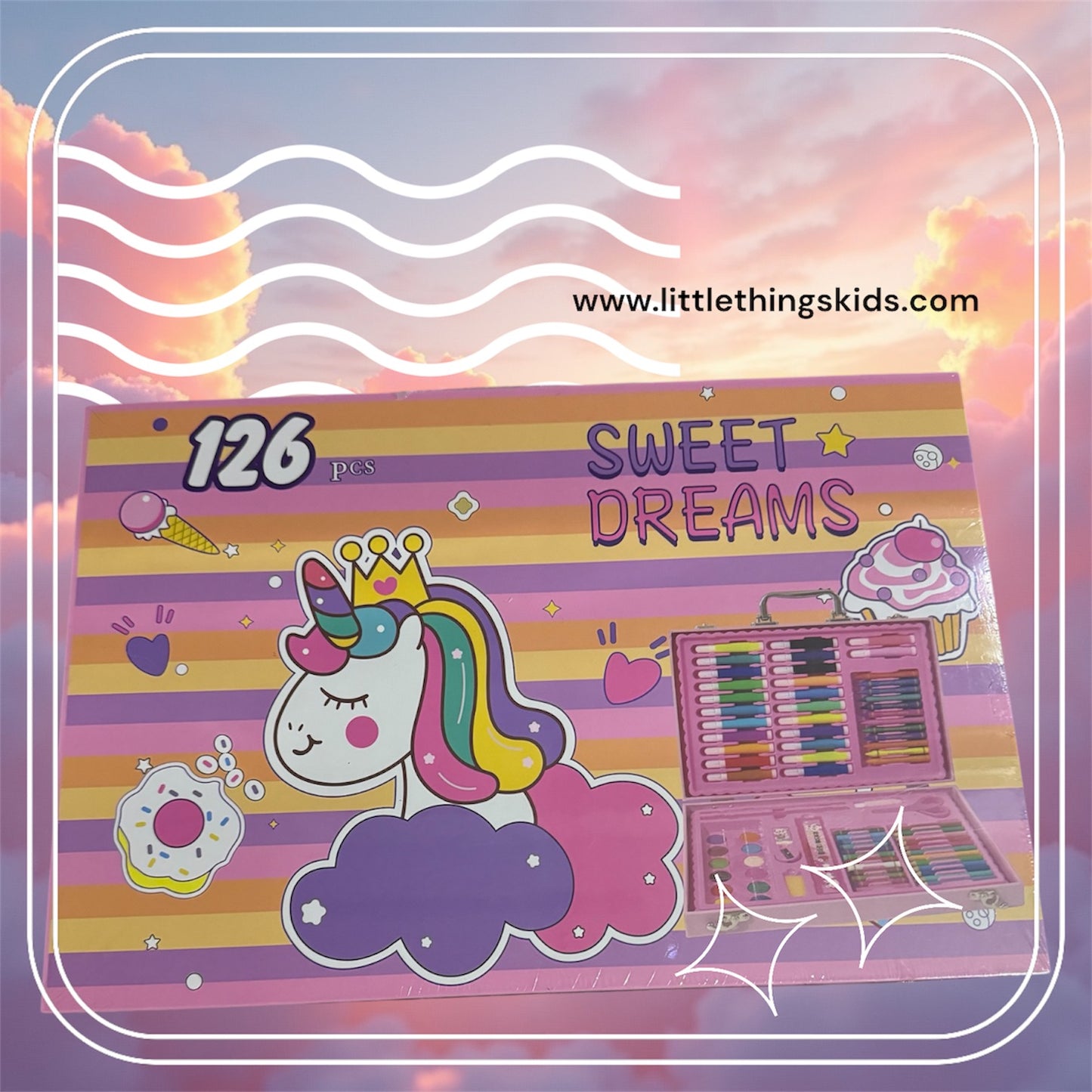 126pcs Colouring Trunk for Kids