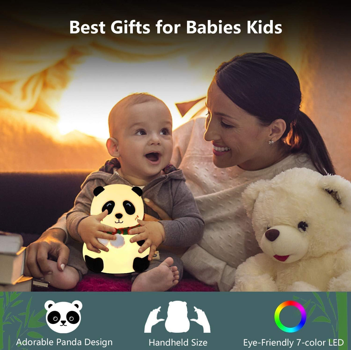 Super Cute Silicone Panda Night Lamps