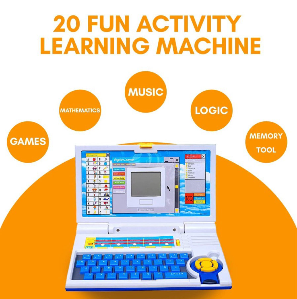 Educational Laptop with mouse for kids