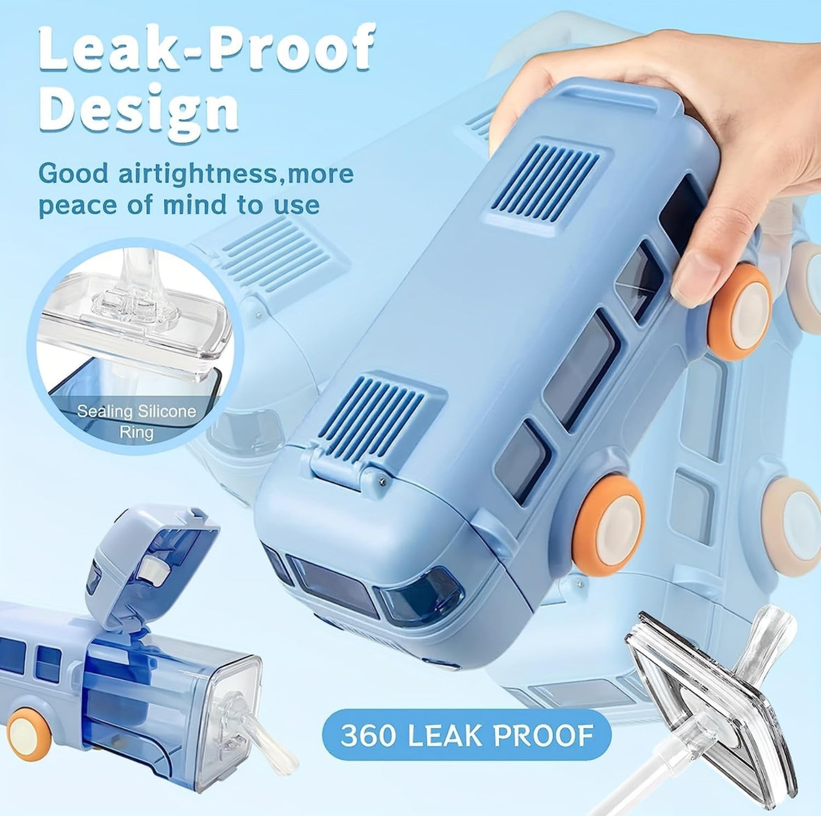 Bus Shaped Cute Water Bottle