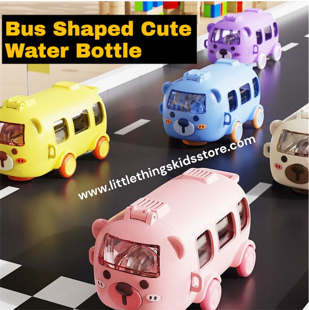 Bus Shaped Cute Water Bottle