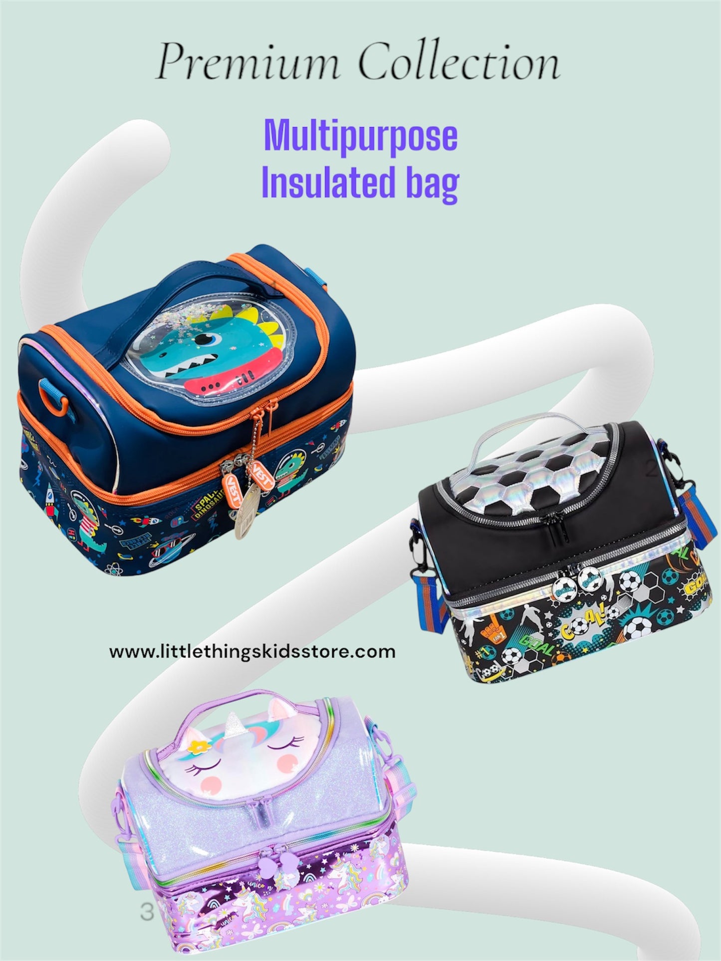 Multipurpose Double Decker Insulated Bag- Luxury Quality