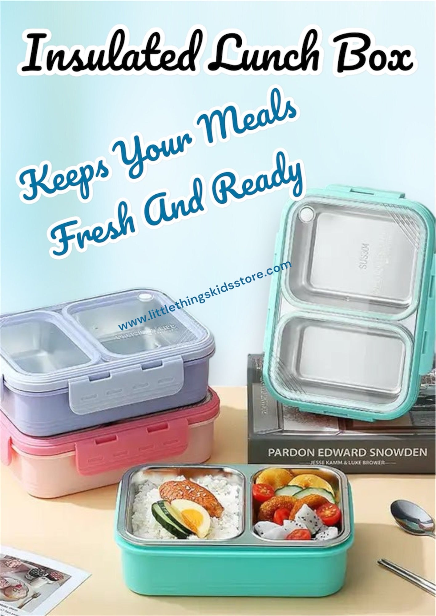 Little Things Stainless Steel Bento Lunch Box
