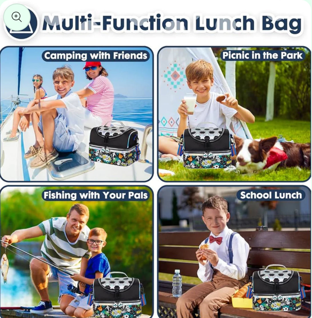 Multipurpose Double Decker Insulated Bag- Luxury Quality