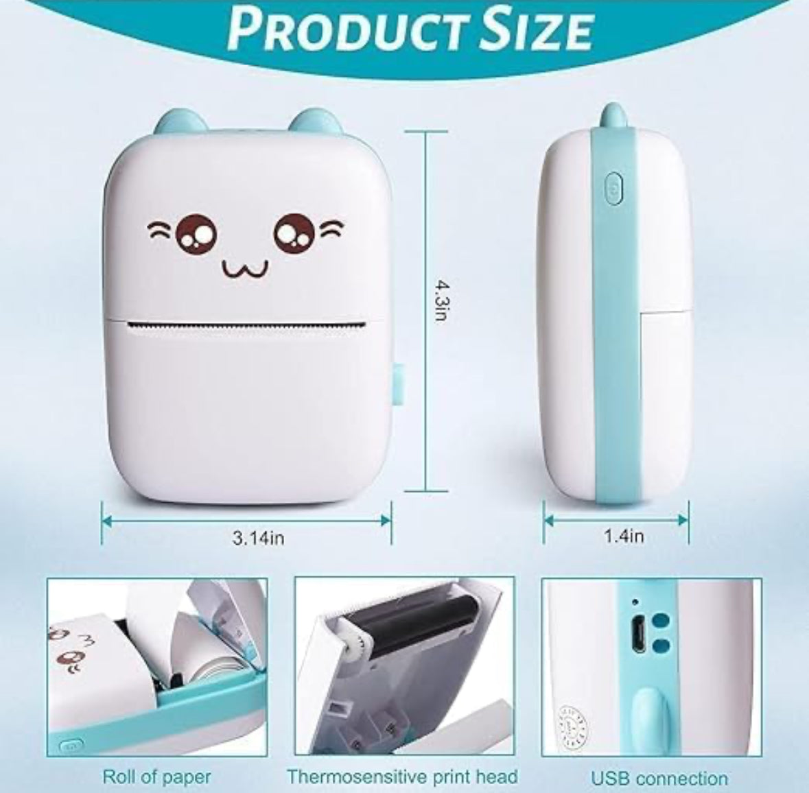 Wireless Mini Pocket Printer