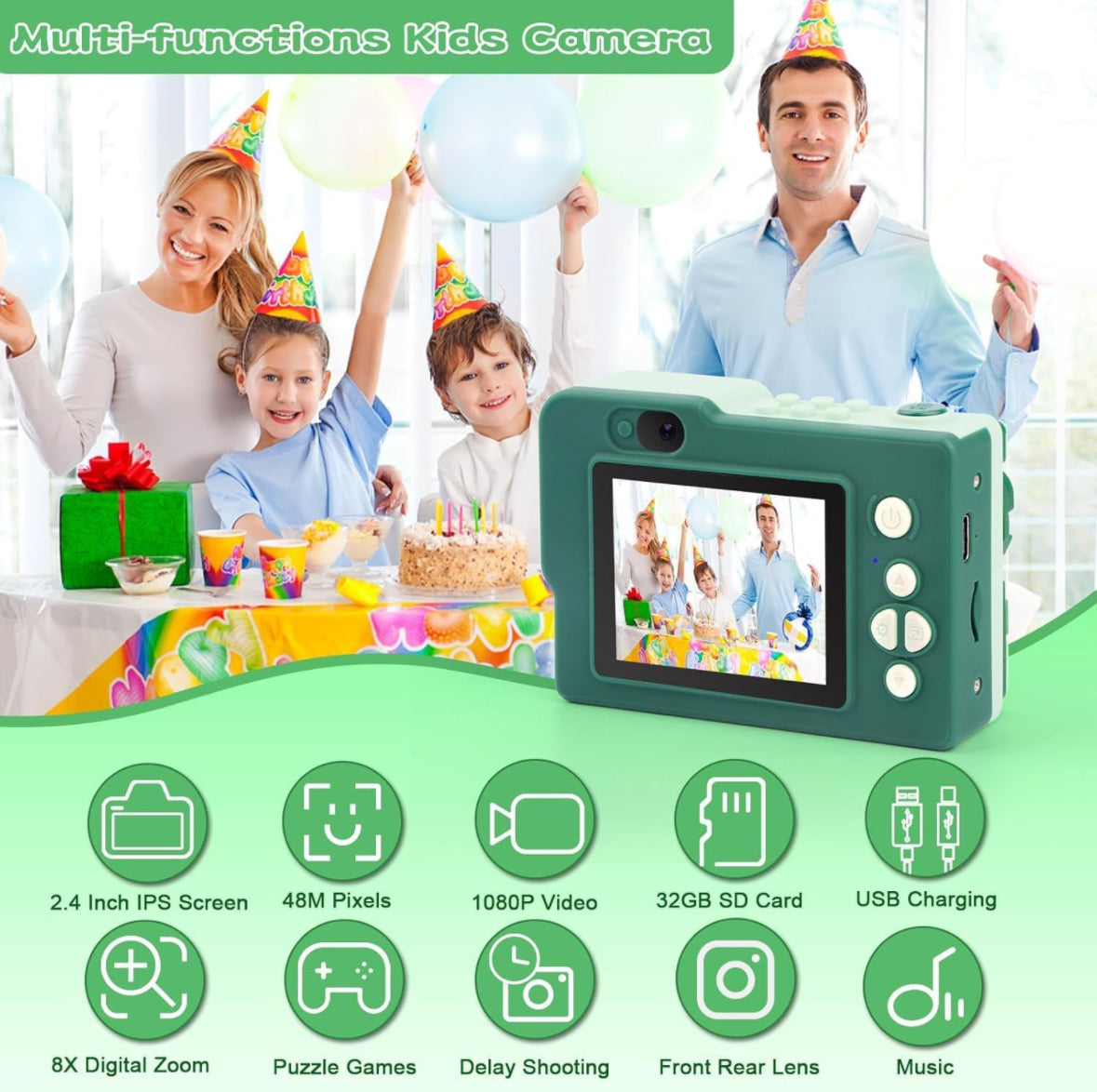 Lego Camera - Kids High Quality & Multi Functional Digital HD Camera