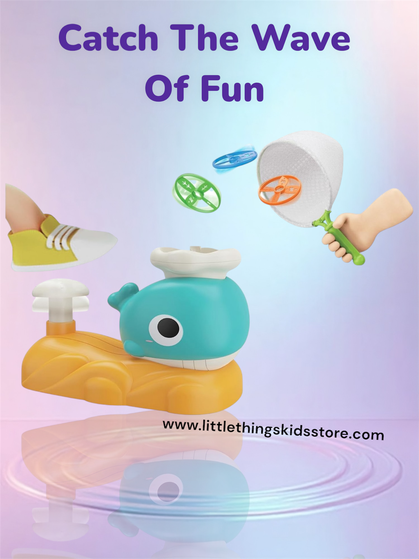 Whale Launcher Flying Disc Toys