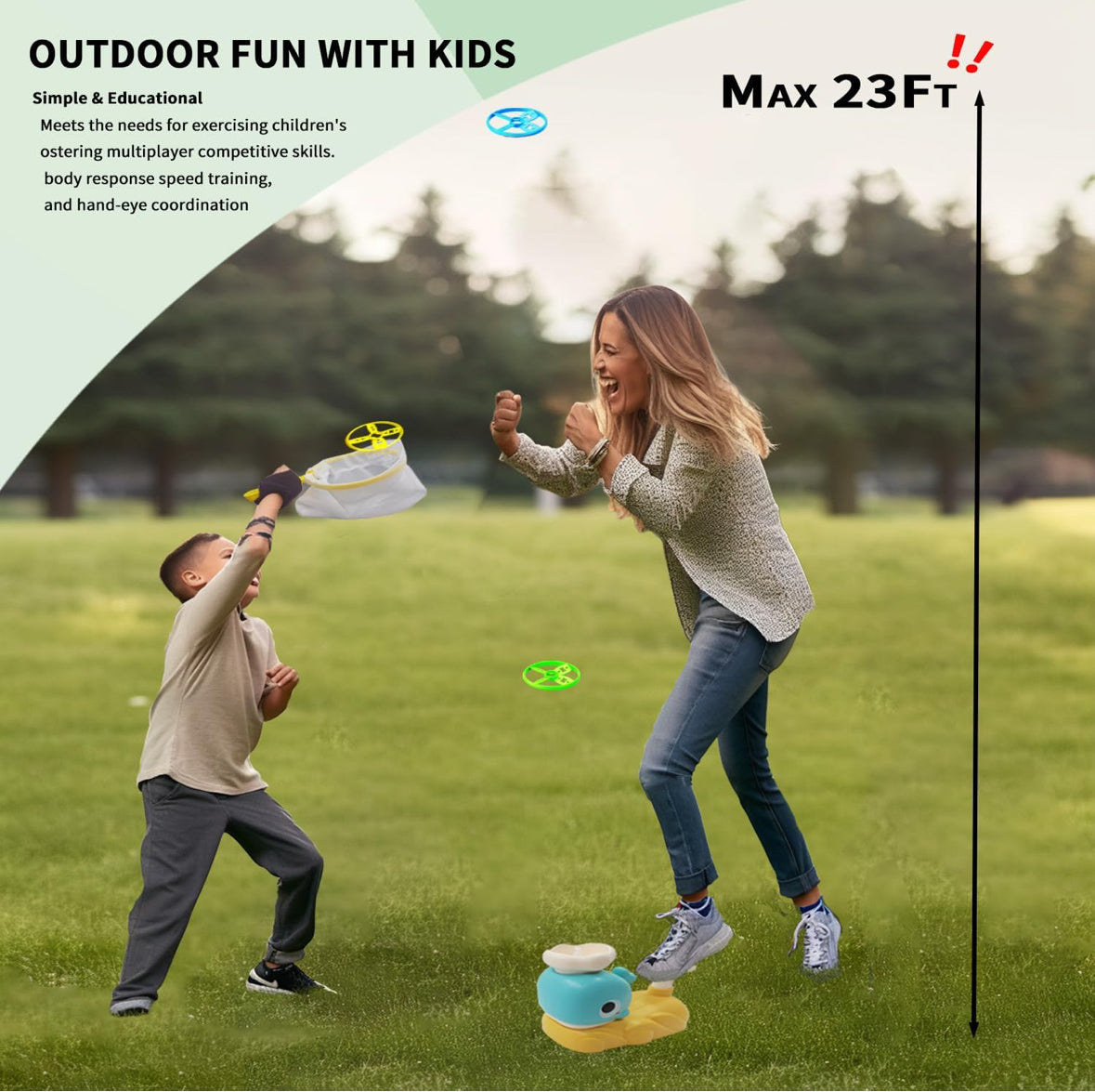 Whale Launcher Flying Disc Toys