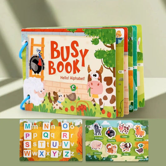 Montessori Alphabet Activity Busy Book for Kids