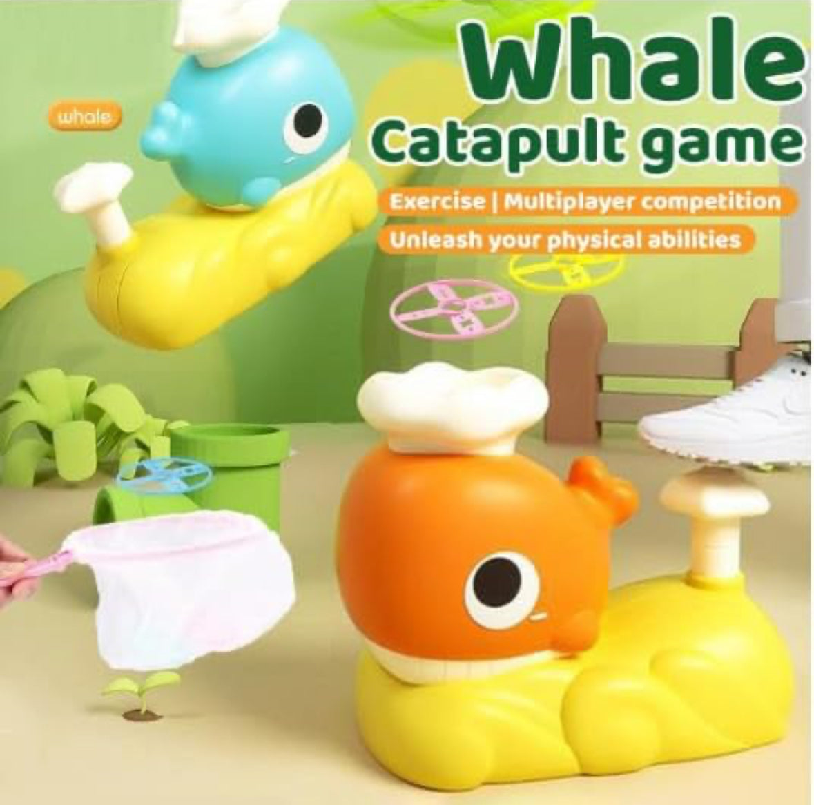 Whale Launcher Flying Disc Toys