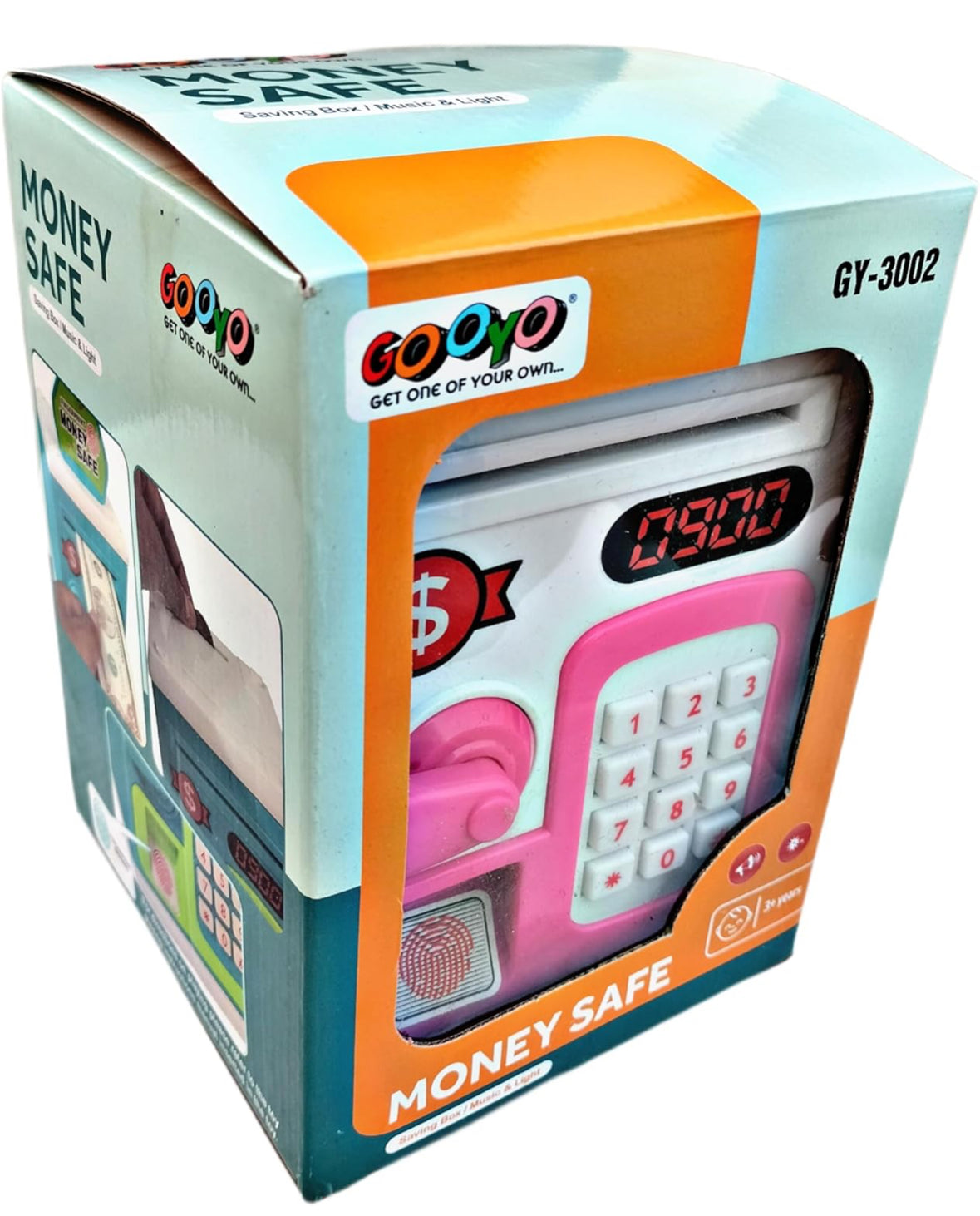 Piggy Bank ATM Style with Password Touch Fingerprint Sensor