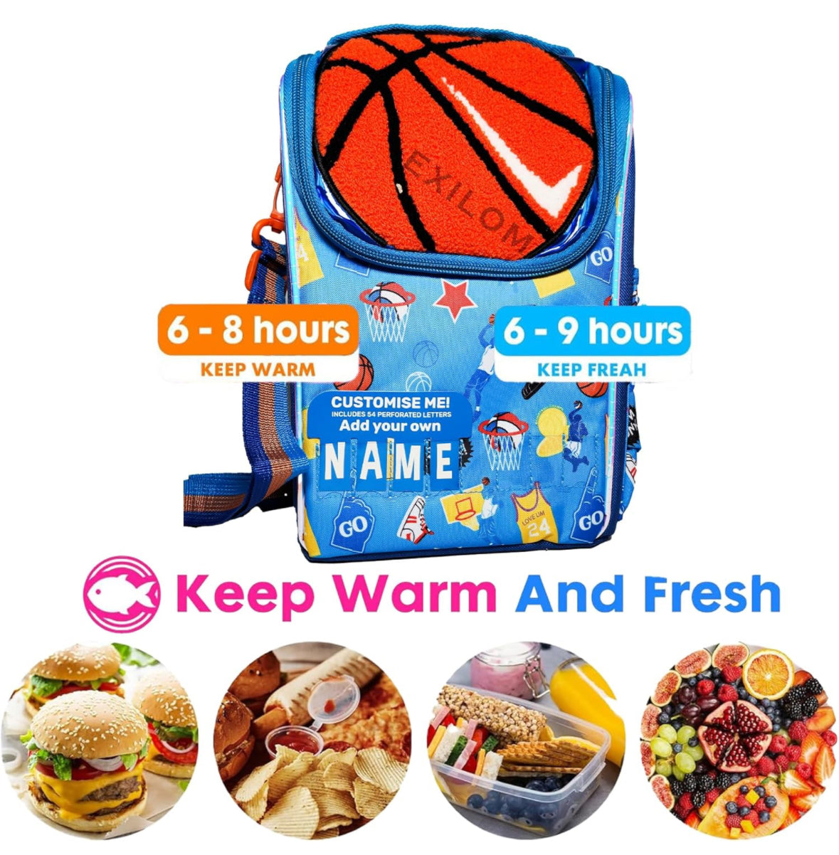 Vest Thermal Lunch Bag for Kids- Two Layer Insulated Cooler Bag