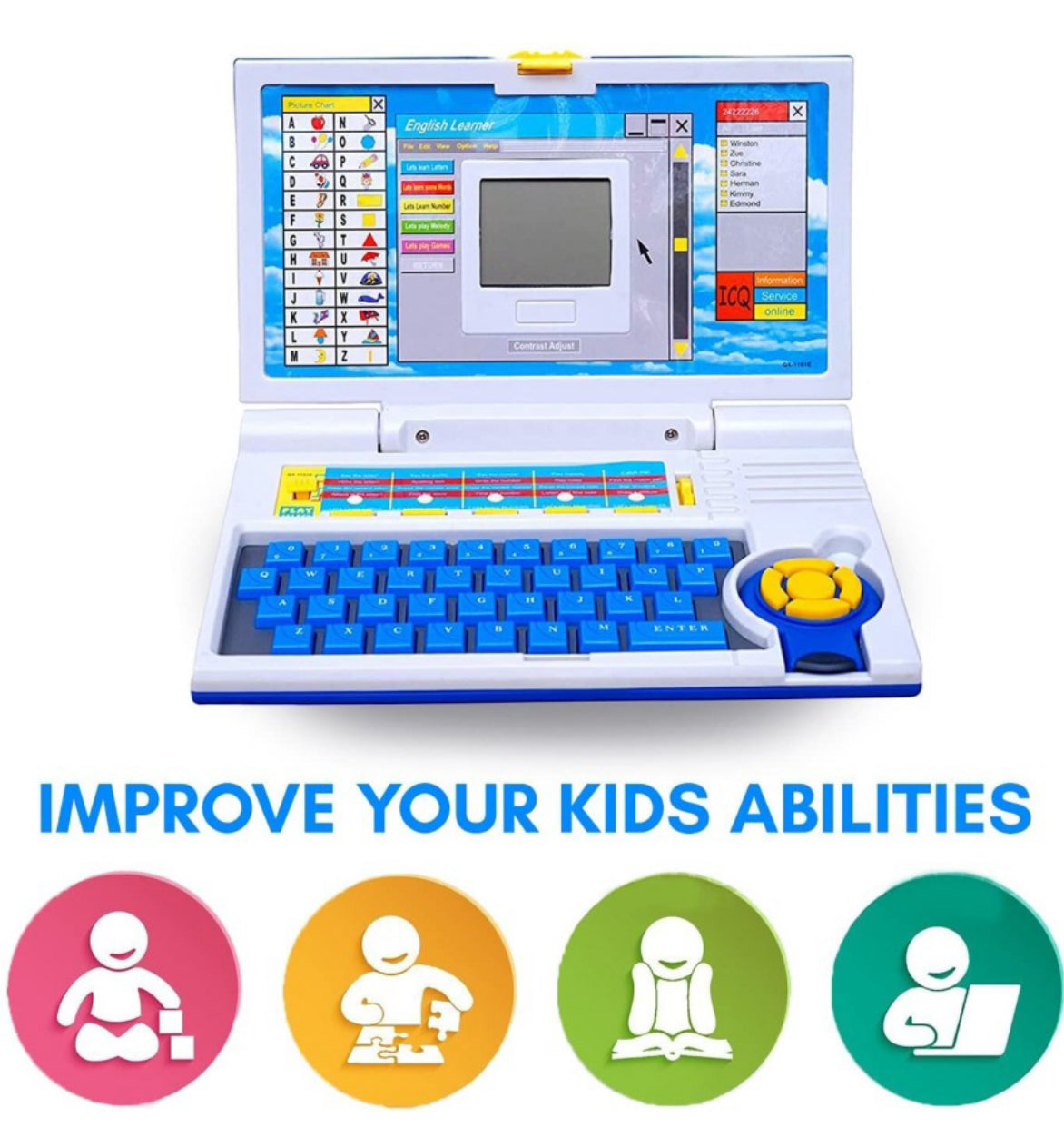 Educational Laptop with mouse for kids