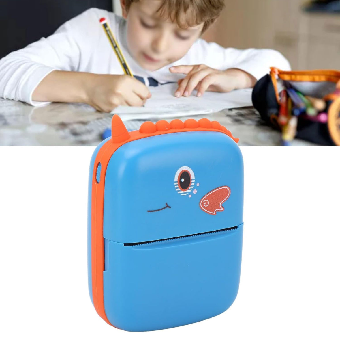 Cute Dino Shaped Wireless Pocket Printer
