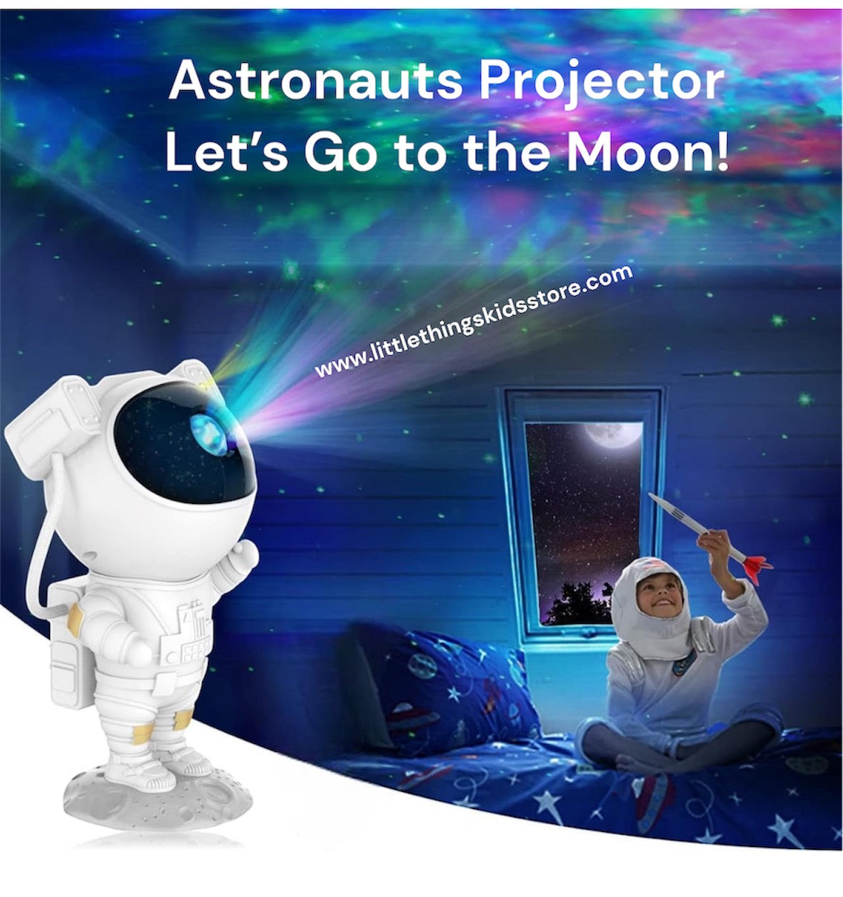 Space Projector - Let’s Go to the Moon!