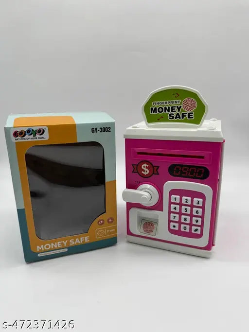 Piggy Bank ATM Style with Password Touch Fingerprint Sensor
