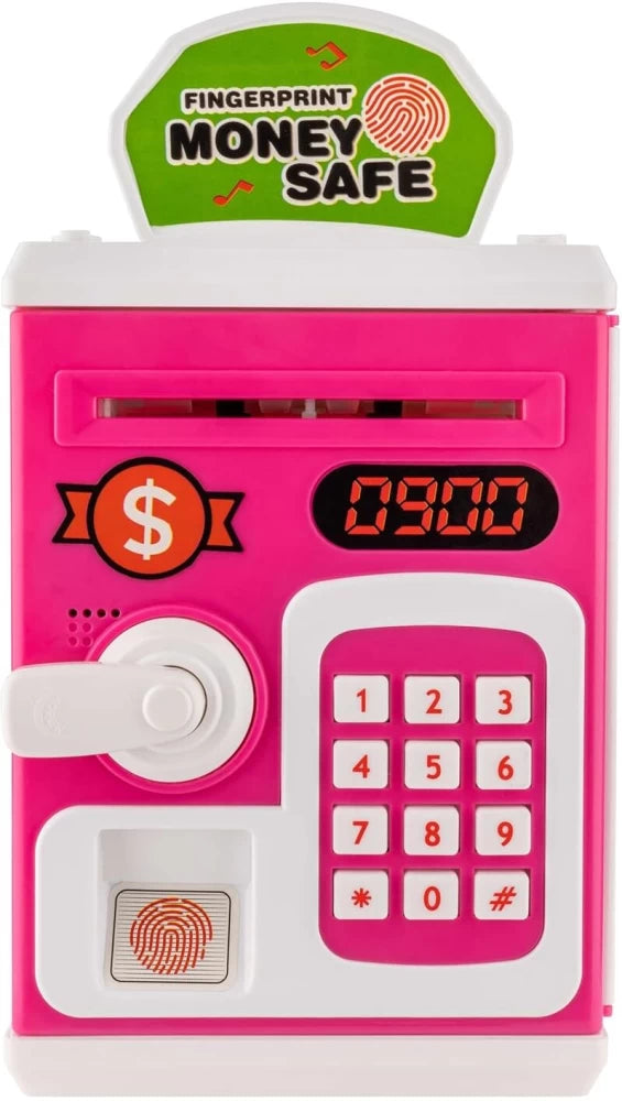 Piggy Bank ATM Style with Password Touch Fingerprint Sensor