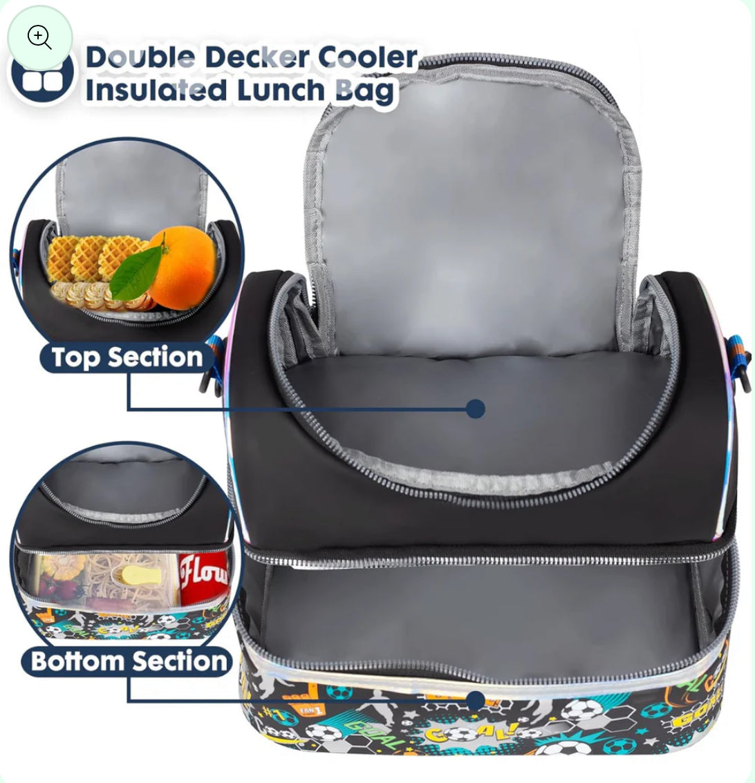 Multipurpose Double Decker Insulated Bag- Luxury Quality