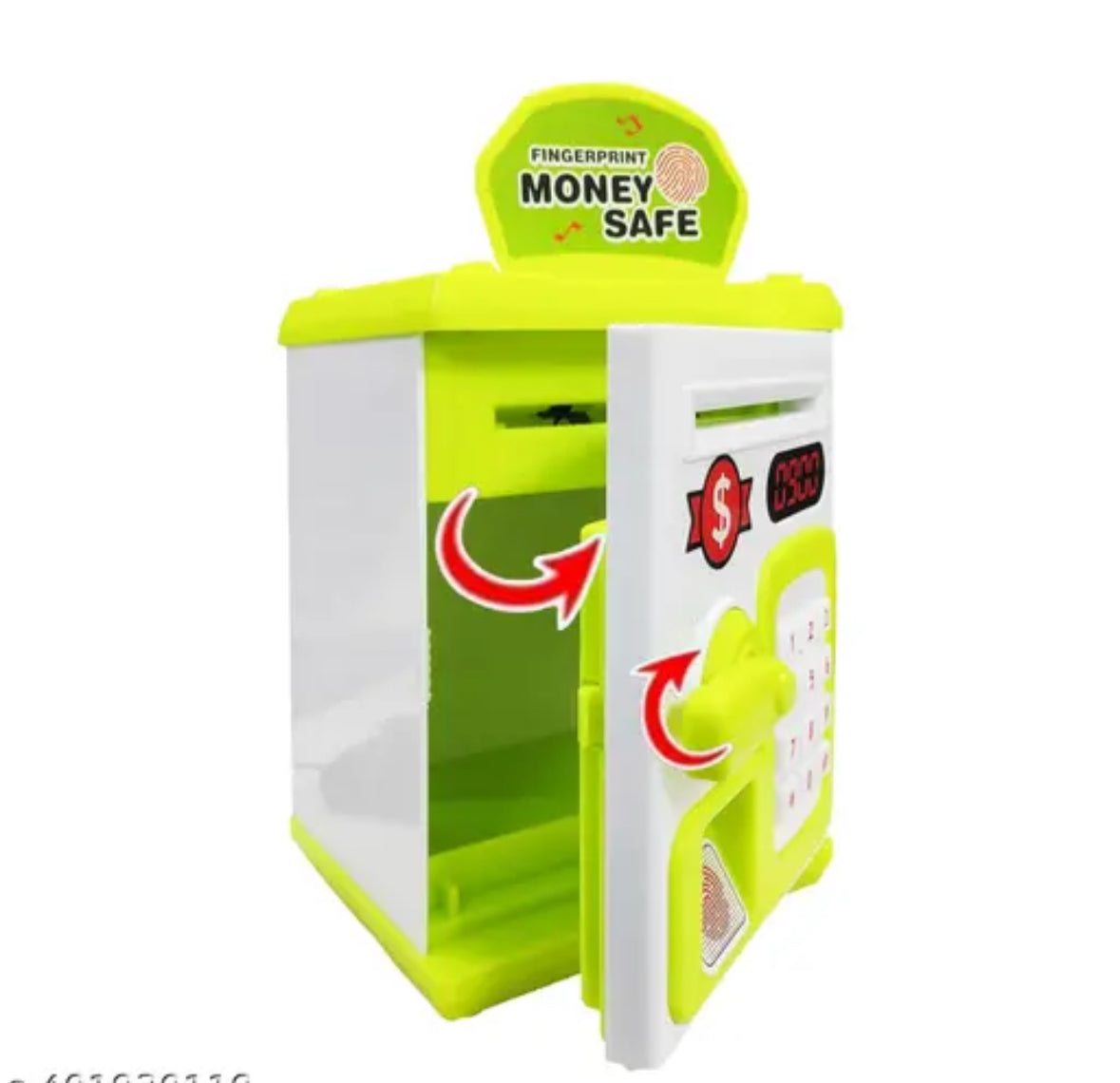 Piggy Bank ATM Style with Password Touch Fingerprint Sensor