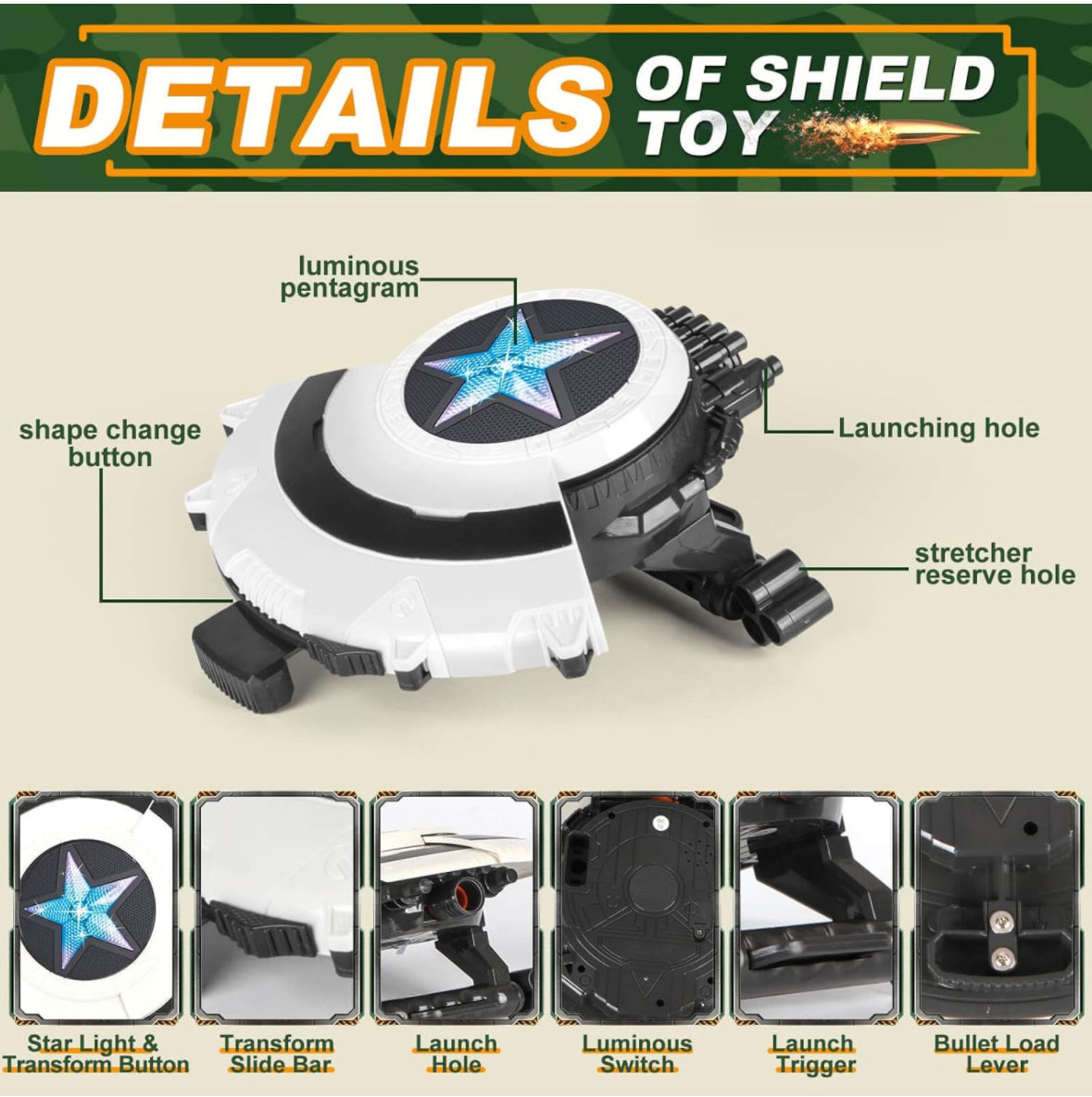 Captain America Shield Gun Toy