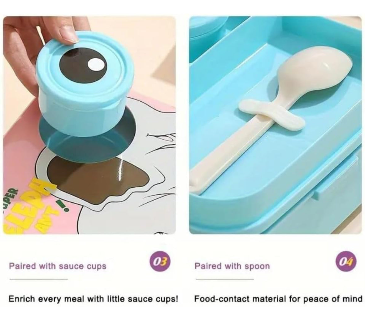 Dino Eye Spill-Free Lunch Box